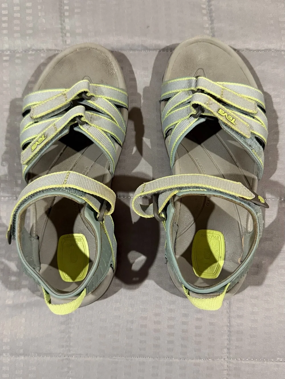 Teva Women’s Gray and Yellow Sport Sandals